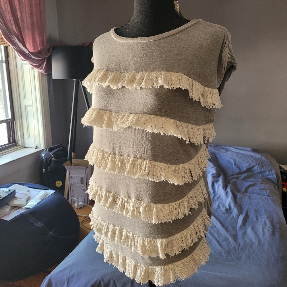 Opening Ceremony fringe T-shirt Top made in Japan